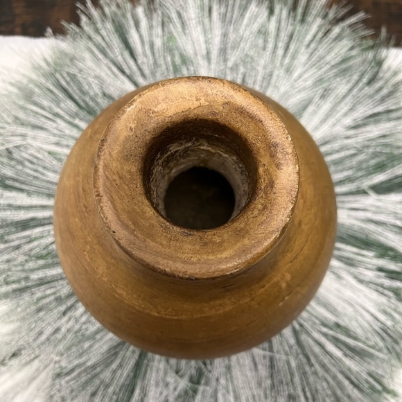 Decorative Solid Wood Rustic Vase - Picture 3 of 4